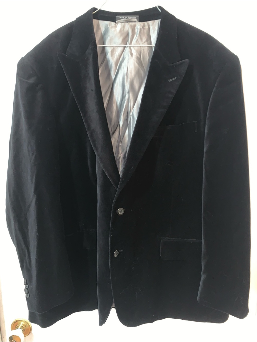 Bert Pulitzer Black Velvet Sports Coat